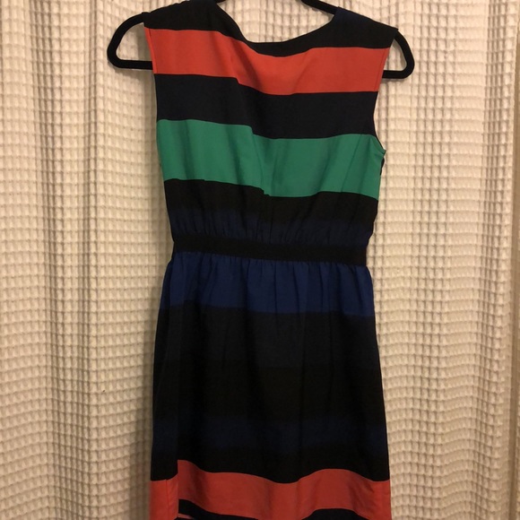 3 for $10 🌺 LOFT Striped Cinched Elastic Waist Cap Sleeve Petite Dress - XXSP - Picture 7 of 9